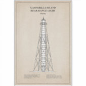 Gasparilla Island achteruitrijverlichting - Florid Sticker (Voorkant)