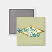Gasparilla Island Florida strandontwerp Magneet (Voorkant / Achterkant)