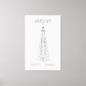 Gasparilla Island Rear Range Light - Florida - BD Canvas Afdruk (Voorkant)