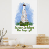 Gasparilla Island Rear Range Light - Florida Poster (Keuken)