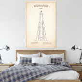 Gasparilla Island Rear Range Light - Florida - SBD Canvas Afdruk (Insitu (Slaapkamer))