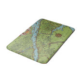 Gaspe Peninsula, Canada Map Badmat (Gekanteld)