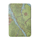 Gaspe Peninsula, Canada Map Badmat (Voorkant Verticaal)
