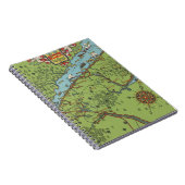 Gaspe Peninsula, Canada Map Notitieboek (Rechterzijde)