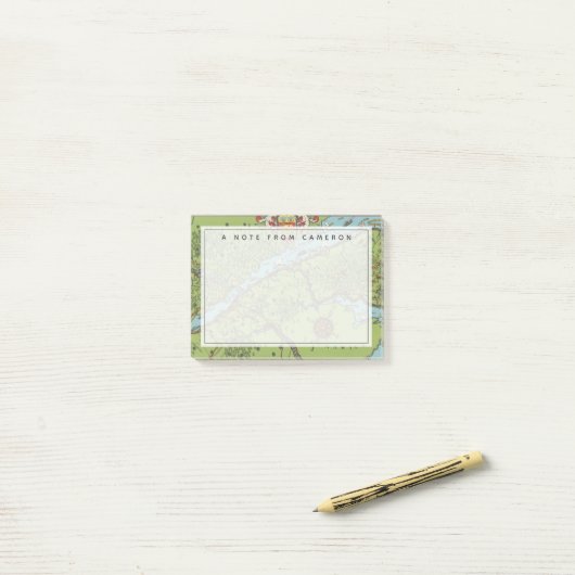 Gaspe Peninsula, Canada Map Post-it® Notes (Op bureau)