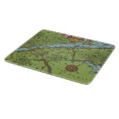 Gaspe Peninsula, Canada Map Snijplank (Hoek)
