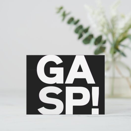 gaspedaal briefkaart (Staand voorkant)