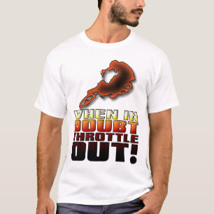Gaspedal Uit Dirt Bike Motocross Grappig T-shirt