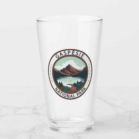 Gaspésie Nationaal Park Canada Badge Glas (Voorkant)