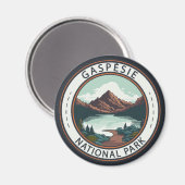 Gaspésie Nationaal Park Canada Badge Magneet (Voorkant / Achterkant)