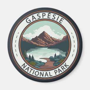Gaspésie Nationaal Park Canada Badge Magneet