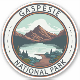 Gaspésie Nationaal Park Canada Badge Sticker