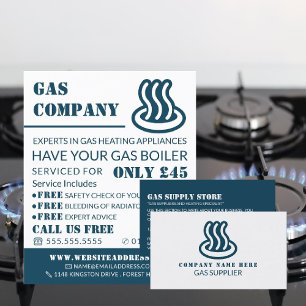 Gaspictogram, gasingenieur en -leverancier Adverte Flyer