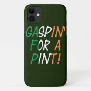 Gaspin' For A Pint overlay op Ierse vlag Case-Mate iPhone Case