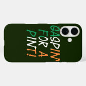 Gaspin' For A Pint overlay op Ierse vlag Case-Mate iPhone Case (Achterkant (horizontaal))