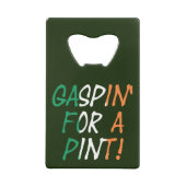 Gaspin Voor Een Pint Overlay Bot Creditkaart Flessenopener (Achterkant)