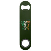 Gaspin voor een print overlay bout speed flessenopener (Voorkant)