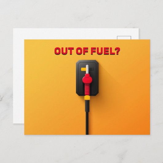 Gaspomp Briefkaart (Voorkant / Achterkant)