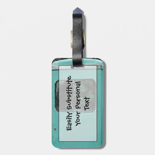  gaspomp, gemakkelijk ID persoonlijk Bagagelabel (Achterkant verticaal)