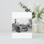 gaspomp op het Boerderij, 1940 Briefkaart (Staand voorkant)