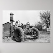 gaspomp op het Boerderij, 1940 Poster (Voorkant)
