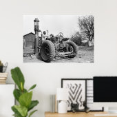 gaspomp op het Boerderij, 1940 Poster (Thuiskantoor)