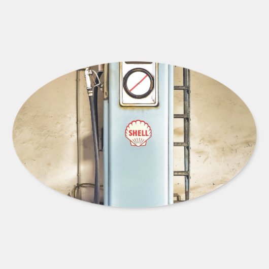 gaspomp ovale sticker (Voorkant)
