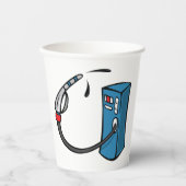 Gaspomp Papieren Bekers (Voorkant)