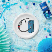 Gaspomp Papieren Bordje (Feest)