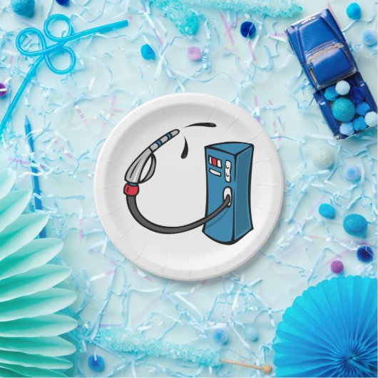 Gaspomp Papieren Bordje (Feest)