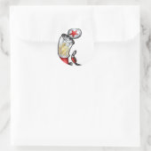 Gaspomp Ronde Sticker (Tas)