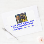 Gaspomp Sticker om te protesteren tegen hoge gaspr (Envelop)