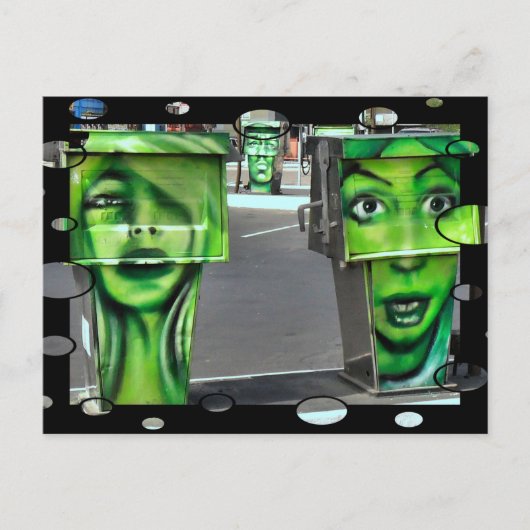 Gaspompen Briefkaart (Voorkant)