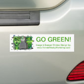 Gaspompen Bumpersticker (Op auto)