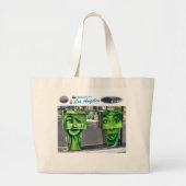 Gaspompen Grote Tote Bag (Voorkant)