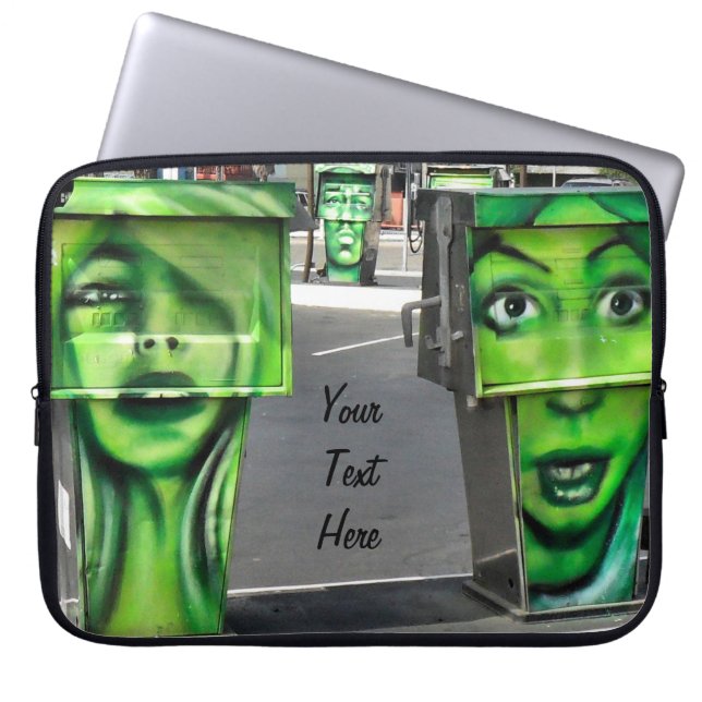 Gaspompen Laptop Sleeve (Voorkant)