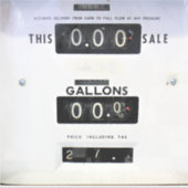 gaspompvlak sticker (Voorkant)