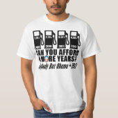 Gasprijzen - iedereen behalve Obama 2012 T-shirt (Voorkant)
