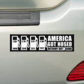Gasprijzen - iedereen behalve Obama Bumpersticker (Op auto)