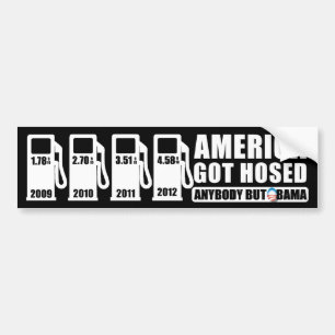 Gasprijzen - iedereen behalve Obama Bumpersticker