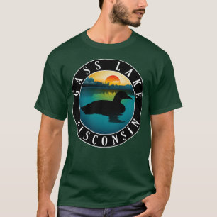 Gass Lake Wisconsin Loon T-shirt
