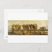 Gassed door John Singer Sargent Wereldoorlog I Briefkaart (Voorkant / Achterkant)