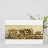 Gassed door John Singer Sargent Wereldoorlog I Briefpapier (Staand voorkant)