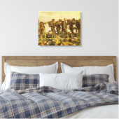 Gassed door John Singer Sargent Wereldoorlog I Canvas Afdruk (Insitu (Slaapkamer))