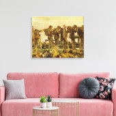 Gassed door John Singer Sargent Wereldoorlog I Canvas Afdruk (Insitu (Woonkamer))