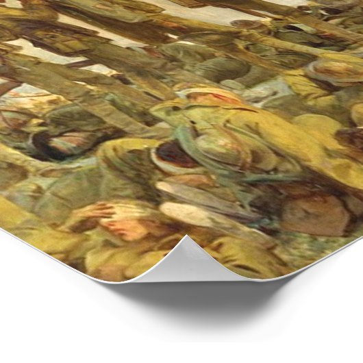 Gassed Painting by John Singer Sargent Poster (Hoek)
