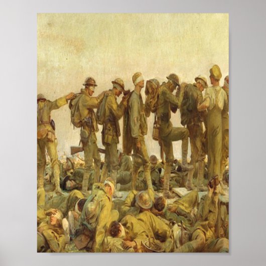 Gassed Painting by John Singer Sargent Poster (Voorkant)