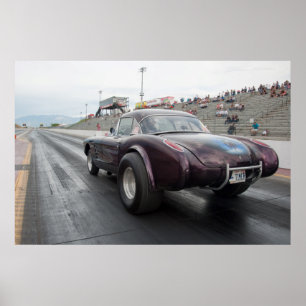 Gasser Corvette 1958 Poster