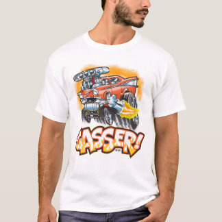 Gasser hot-roodontwerp t-shirt