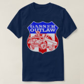Gasser Outlaw Klasse Sleepracewagen T-shirt (Design voorkant)